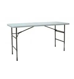 Table buffet Pvc blanc avec rehausse 